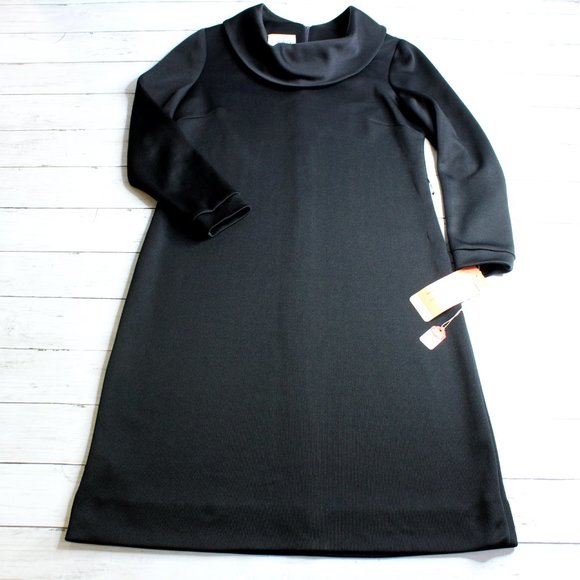 L'Aiglon Original Vintage Women's Black Classic Polyester Dress Size L XL - Picture 1 of 9